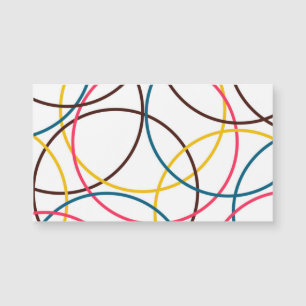 Carte Magnétique Cool moderne, coloré, simple, cercles urbains tend
