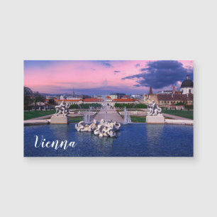 Carte Magnétique Coucher de soleil sur la fontaine de Vienne