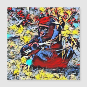 Carte Magnétique Couleur - Gorilla Baby