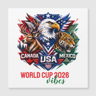 Carte Magnétique Coupe du monde d'harmonie faunique tribale 2026 