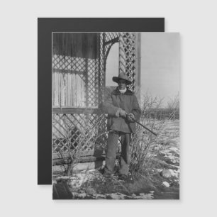 Carte Magnétique Cowboy Rancher ou le hors-la-loi canadien du Vieux