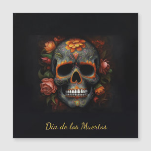 Carte Magnétique Crâne à sucre Regal Bloom