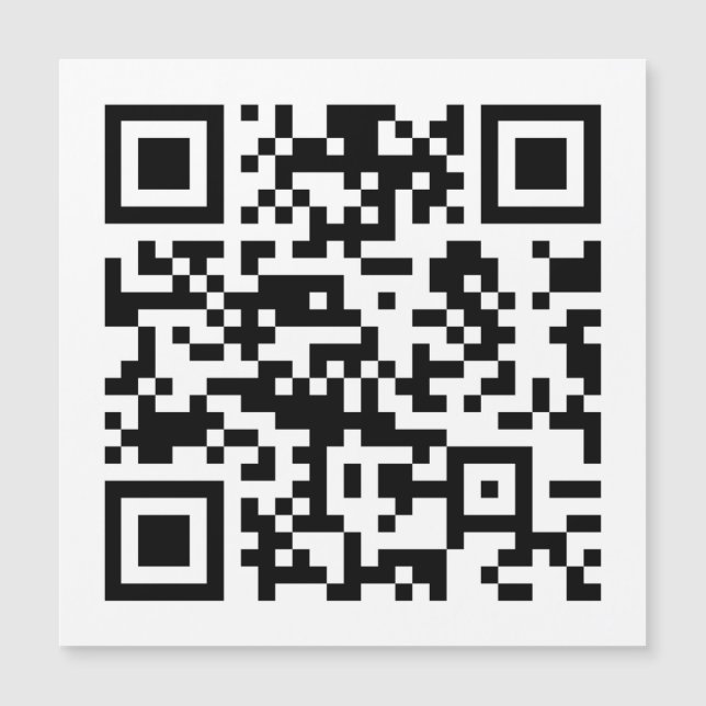 Carte Magnétique Création instantanée de code QR (en entrant votre  (Devant)