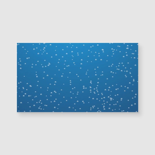 Carte Magnétique Créez vos propres bulles d'eau bleue (Devant)