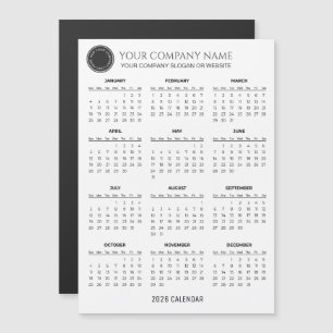 Carte Magnétique Créez votre propre calendrier d'entreprise 2026