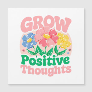 Carte Magnétique Croissance des pensées positives - Inspirationnel