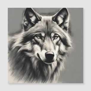 Carte Magnétique Croquis Wolf