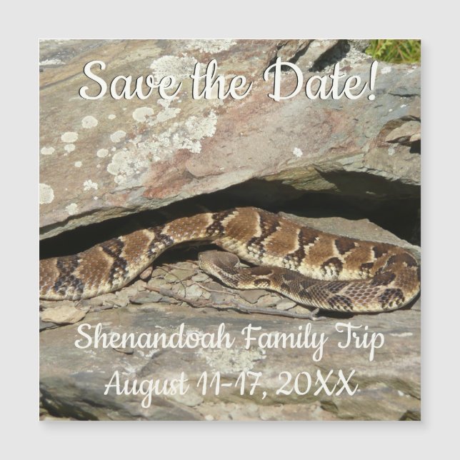 Carte Magnétique Crotale dans le parc national de Shenandoah (Devant)