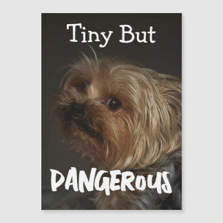 Carte Magnétique Cute Customizable Personalized Terrier Dog Mom Pet