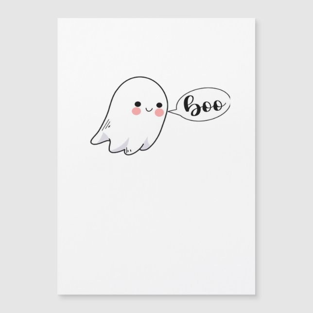 Carte Magnétique Cute Little Boo Graphic Cool esthétique (Devant)