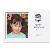 Cute Minimale Une Photo Globe De Neige De Noël