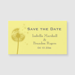 Carte Magnétique Dandelion jaune abordable Enregistrer l'aimant de 