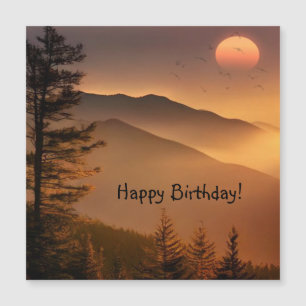 Carte magnétique d'anniversaire joyeuse des montag