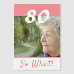 Carte magnétique de 80 ans pour anniversaire inspi