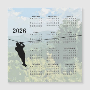 Carte magnétique de calendrier d'aventure en tyrol
