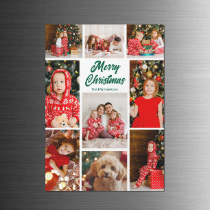 Carte magnétique de collage de photos de Noël avec