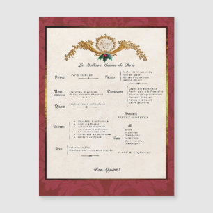 Carte magnétique de décor de réfrigérateur pour me