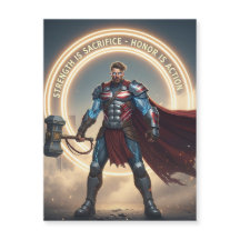 Carte magnétique de la fête du Travail – La force 