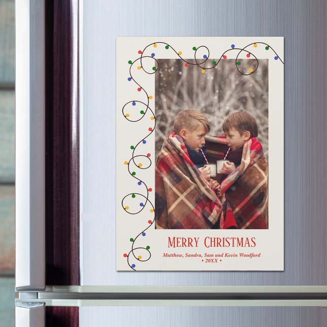 Carte magnétique de la photo du brin de Noël (Créateur téléchargé)