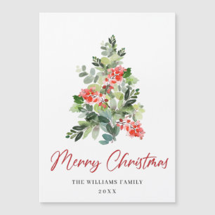 Carte magnétique de Noël