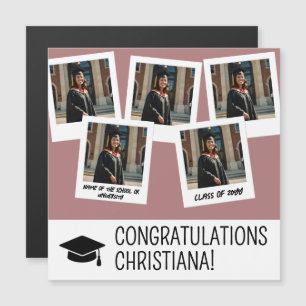 Carte magnétique de style instantané de graduation