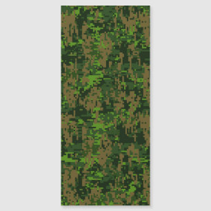 Carte Magnétique Décor de camouflage vert numérique de style Woodla