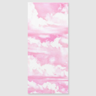 Carte Magnétique Décor rose Rose Joyeux Nuages