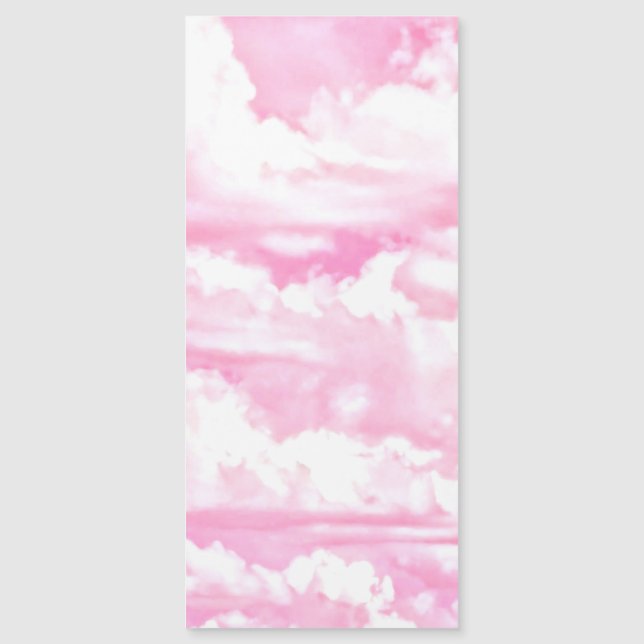 Carte Magnétique Décor rose Rose Joyeux Nuages (Devant)