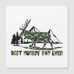 Carte Magnétique Deer Hunter   Pun   Meilleur papa   Camouflage