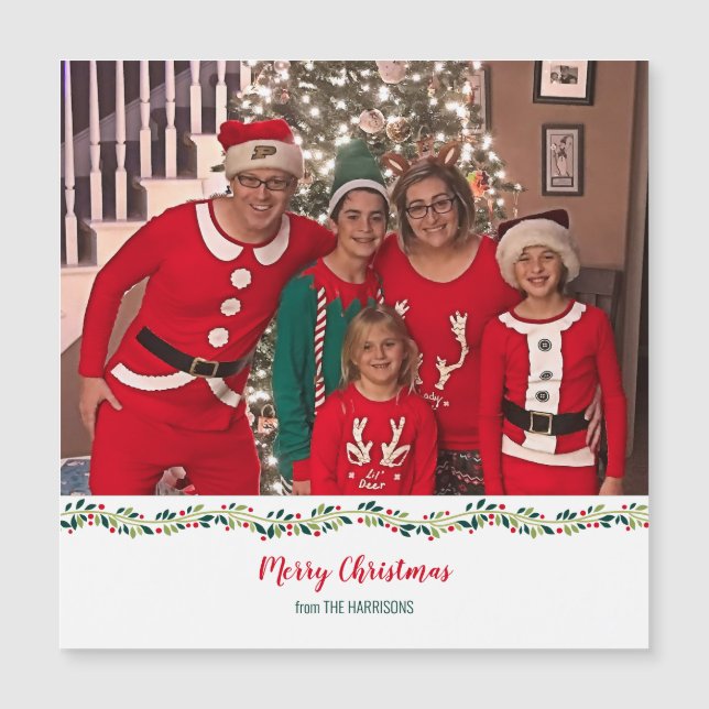 Carte Magnétique Défi photo famille des JP de Noël (Devant)
