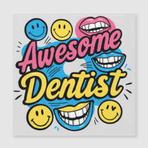 Carte Magnétique Dentiste génial merci