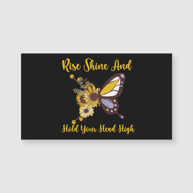 Carte Magnétique design pour bébé retro boho (Devant)