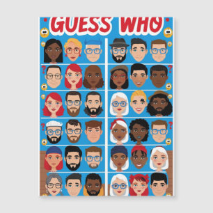 Carte Magnétique Deviner le jeu pour les Ados, qui est qui