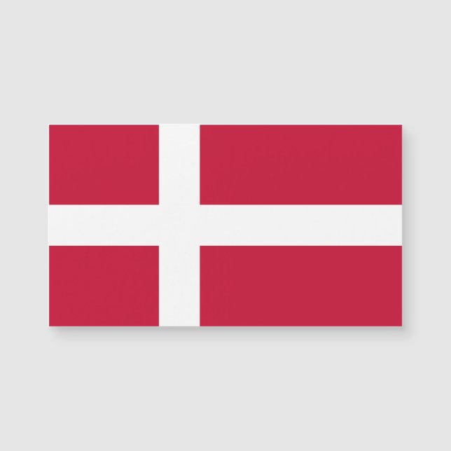 Carte Magnétique Drapeau Danemark Patriotique danois (Devant)