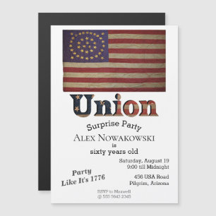 Carte Magnétique Drapeau de l'Union de la guerre civile 🇺 🇸 Vinta