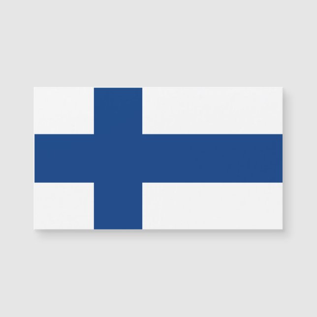 Carte Magnétique Drapeau finlandais Patriotique finlandais (Devant)