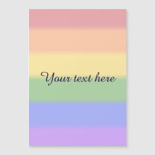 Carte Magnétique Drapeau Gay pride de congé