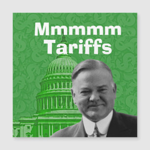 Carte Magnétique Droits de douane du président Herbert Hoover