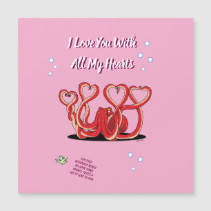 Carte magnétique du jour de la Saint-Valentin Octo