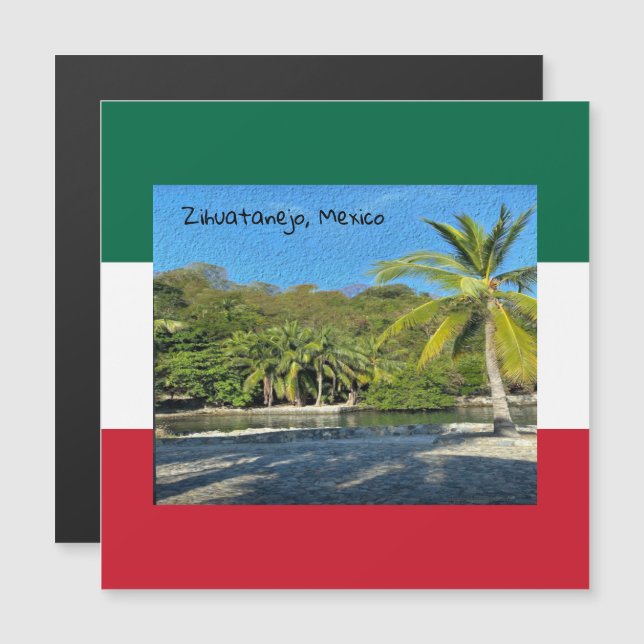 Carte magnétique du Mexique Zihuatanejo (Devant / Derrière)