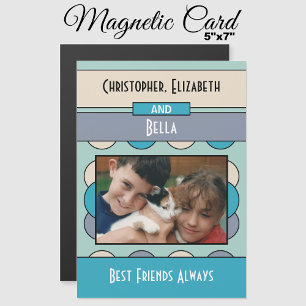 Carte magnétique du réfrigérateur turquoise photo