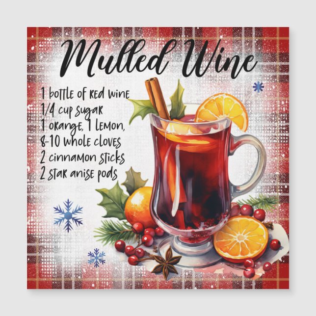 Carte magnétique du vin multicouche (Devant)