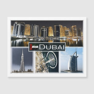 Carte Magnétique Dubaï - Burj Khalifa - tour de la marina -