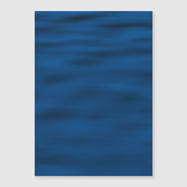 Carte Magnétique Eau Bleue Foncé Ondes (Devant)