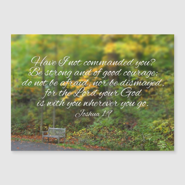 Carte Magnétique Écriture sainte de chrétien de vers de bible de (Devant)