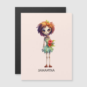 Carte Magnétique Éffrayant, Mais Cute Zombie Kid - Adorable Macabre