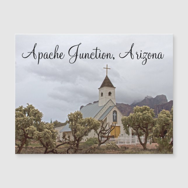 Carte Magnétique Eglise Elvis, Apache Junction, Arizona (Devant)