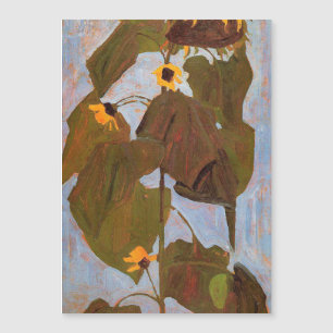 Carte Magnétique Egon Schiele - tournesol 1908