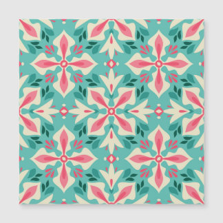 Carte Magnétique Elégance florale : motif vintage sans soudure.
