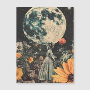 Carte Magnétique Élégance Lune - Femme avec Lune (3)